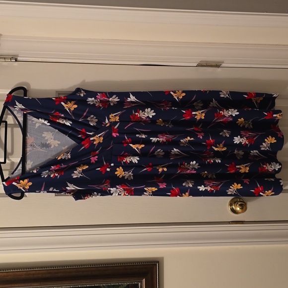 ST. JOHN'S BAY BRAND WOMEN'S BLUE & RED FLORAL SLEEVELESS SUNDRESS SIZE XL - Picture 4 of 12